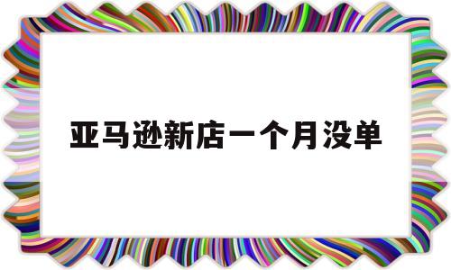 亚马逊新店一个月没单